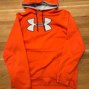 UA Men's Vibrant Orange Hoodie - Large